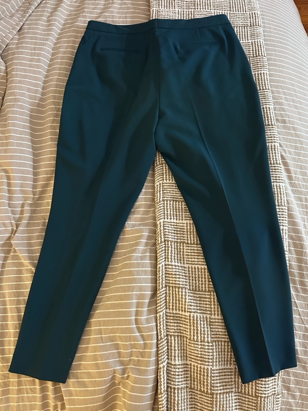 Topshop Dark Teal Tailored Trousers
